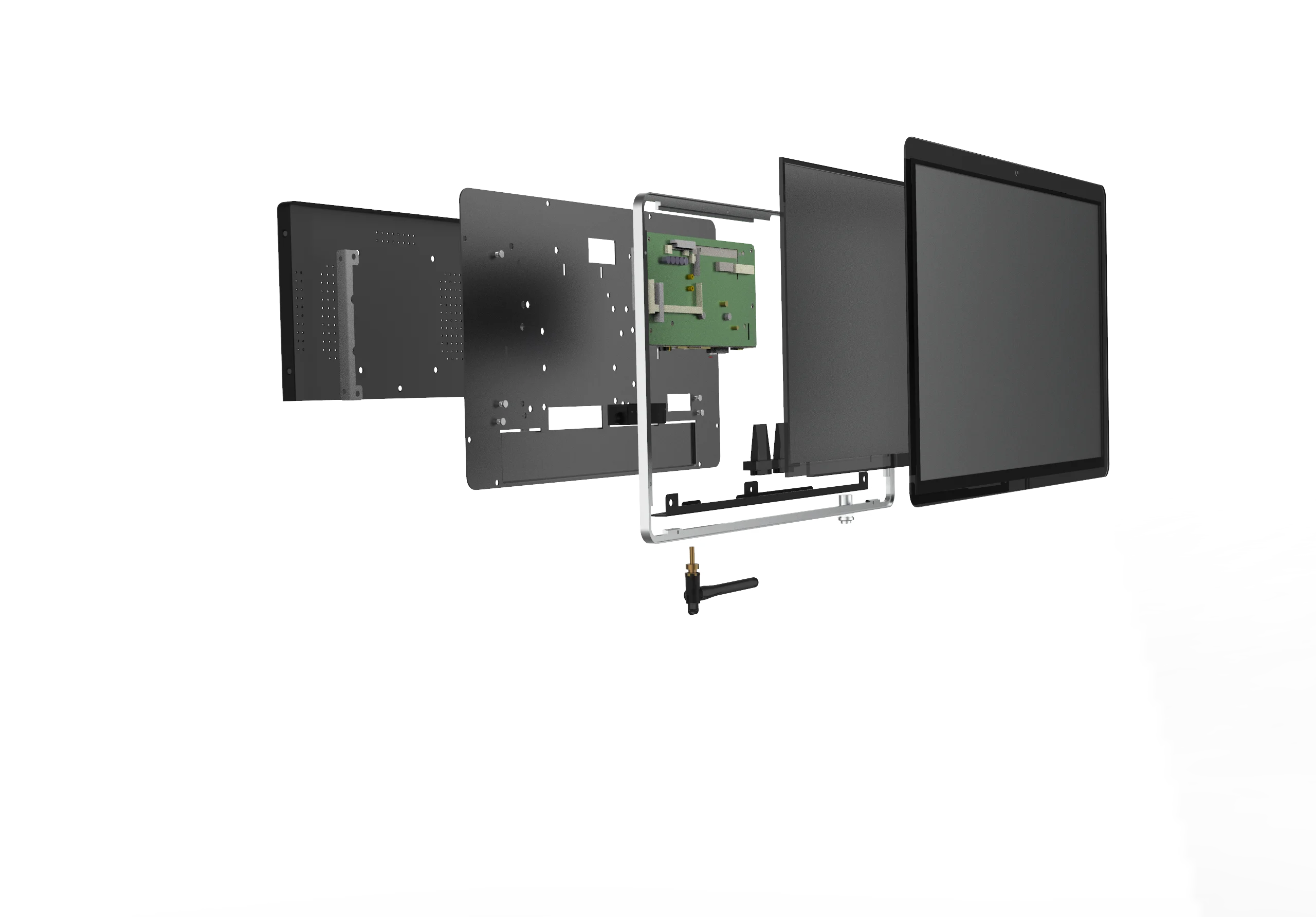 Widescreen 16:9 Tft Lcd 13.3 Modulo display LCD D-sub da 14 pollici con touch screen, pannello touch industriale LCD impermeabile Pc Ip65