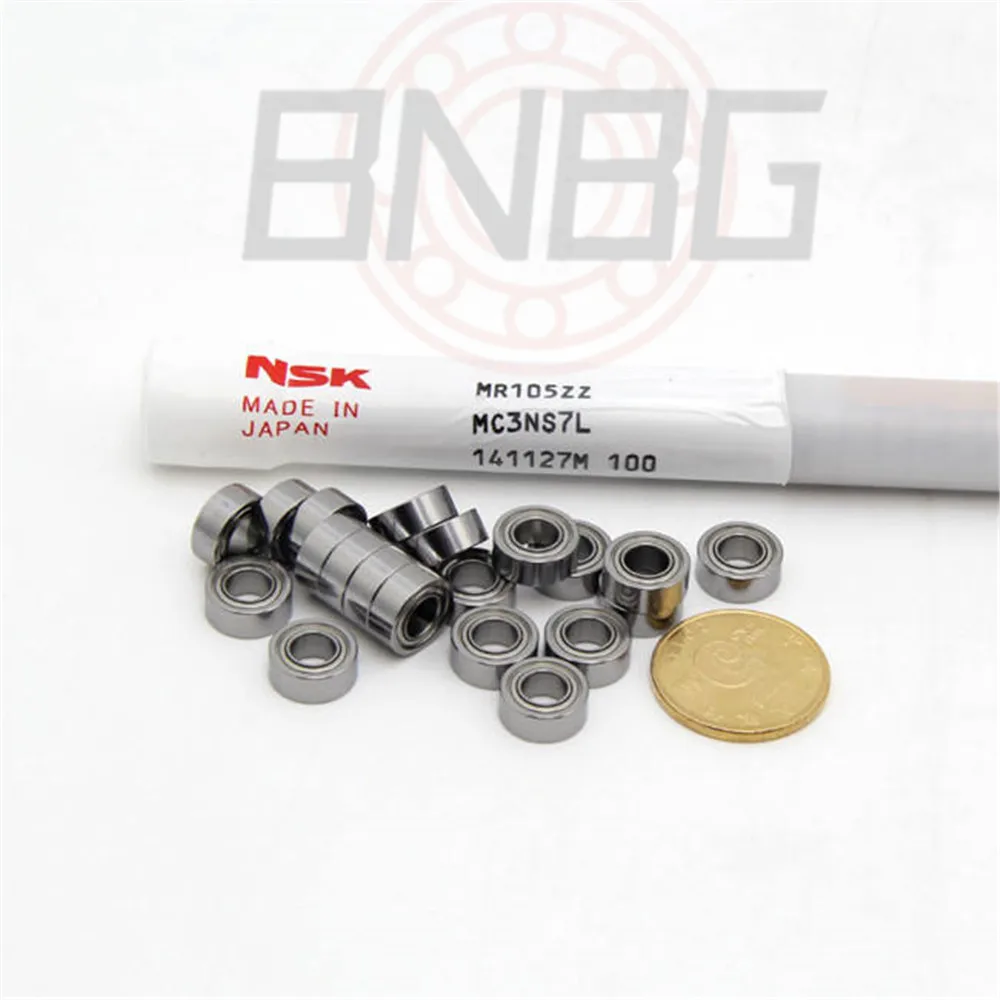Japan NSK Miniature Bearing MR106ZZ 5/10Pcs 6*10*3mm High Speed Chrome Steel Metal Sealed High Speed Mechanical Equipment Parts