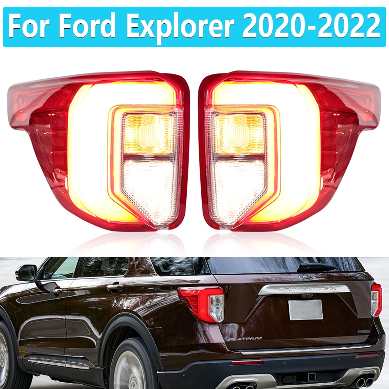 

Tail Light for Ford Explorer 2020 2021 2022 Car LED Rear Tail Light Brake Stop Lamp Driving Lamp LB5Z13404H LB5Z13405A