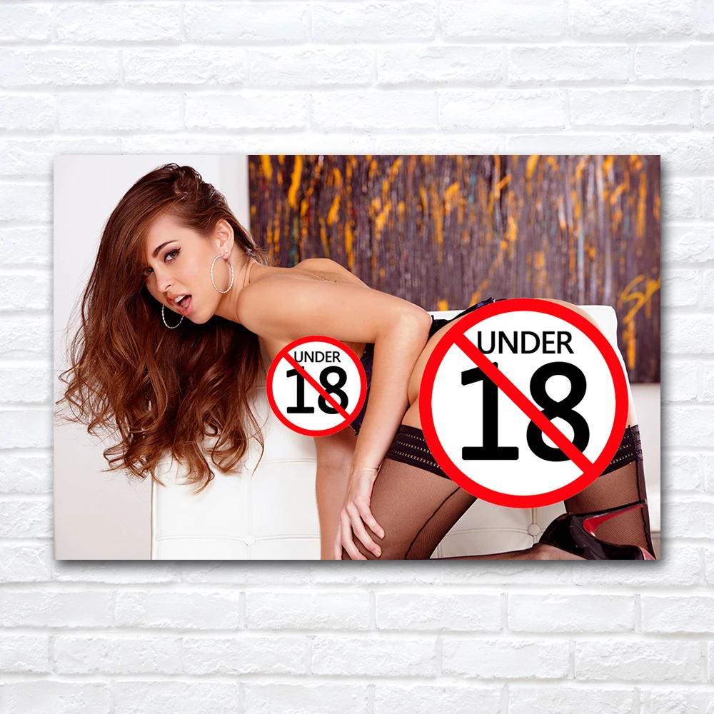 Modern Wall Art Painting Hot Sexy Beauty Uncensored Pussy Naked Girl Picture Canvas Printings Posters Boys' Room Decorations