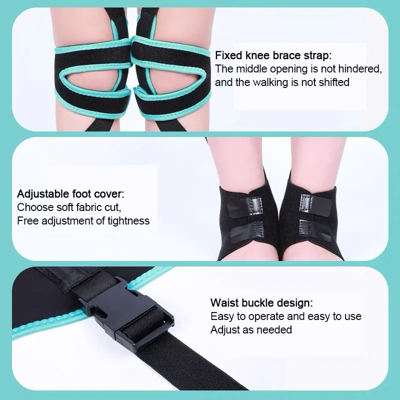 Adjustable Leg Corrector Belt-Strap High Elasticity Straighten Beauty O/X Type Leg Correction Bandage-for Adults or Children