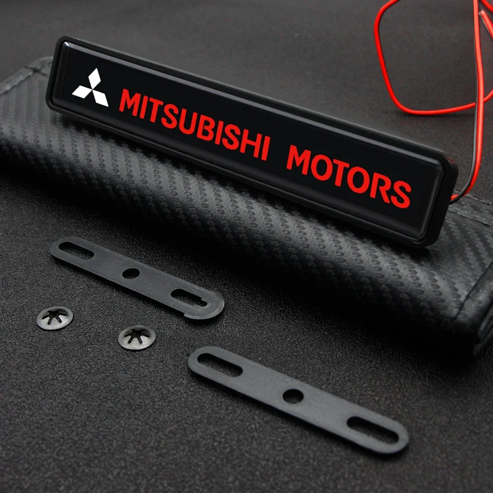 

LED Grille Light Daytime Running Lamp ABS Universal Fit for Mitsubishi Xpander L200 All Models Front Logo Projection Accessory