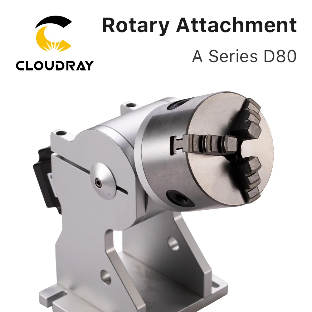 Cloudray Three Chuck Rotary Worktable Rotary Device Diameter 69/80/100 Fixture Gripper for Co2 Fiber Marking Machine Extra Axis