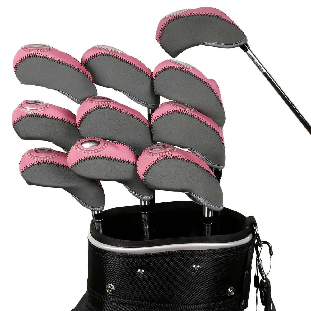 

Set Golf Putter Accessories Golf Club Iron Wedge Protector Golf Head Cover Golf Headcovers Protector Case Golf Iron Headcover