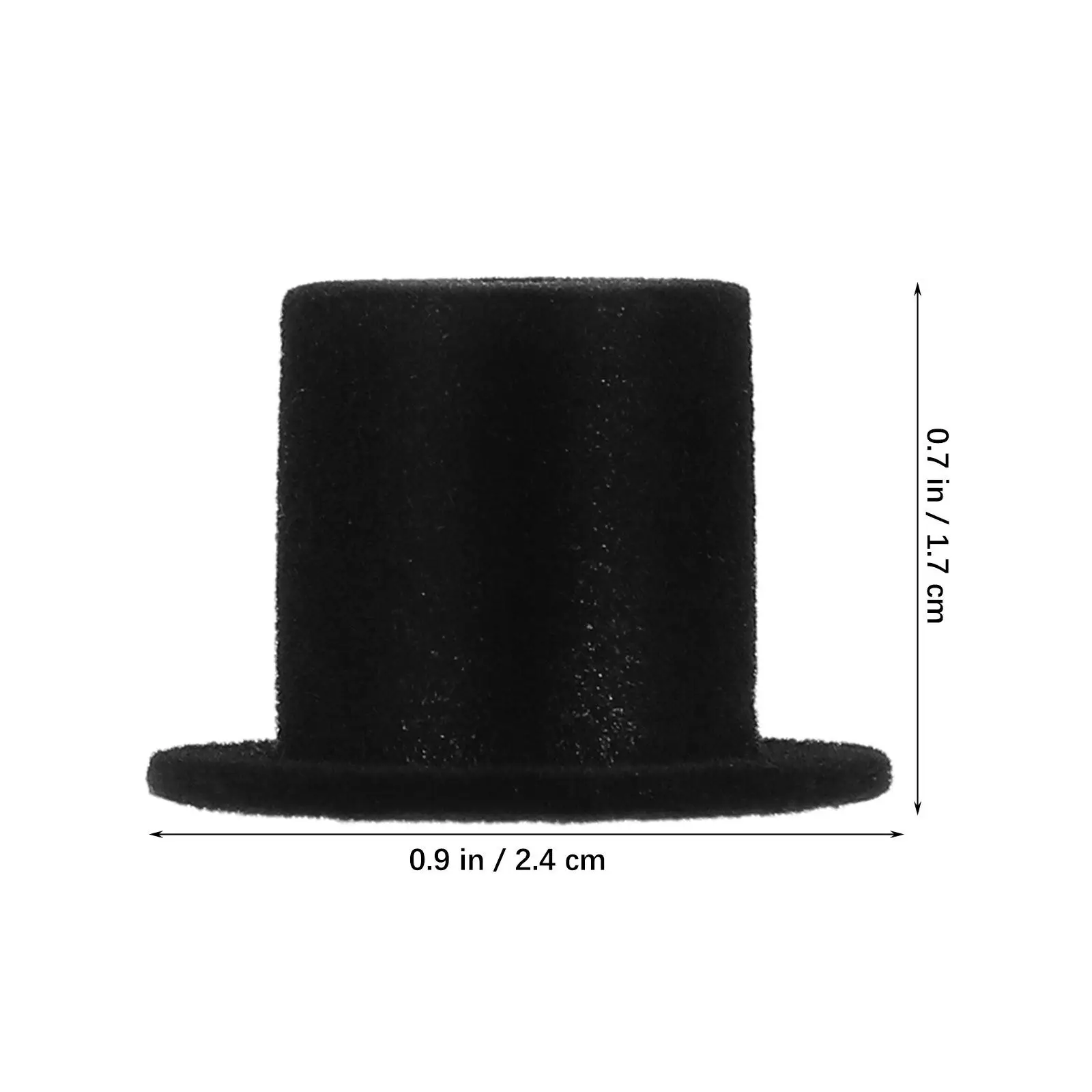 40개 광대 모자 장식 할로윈 파티 머리 장식 서커스 탑 블랙 미니 눈사람