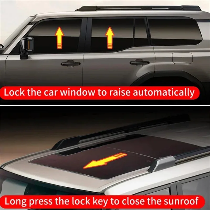 Car OBD Automatic Window Lifter For Toyota Prado LC250 2024 2025 2026 Land Cruiser One-Click Automotive Accessory