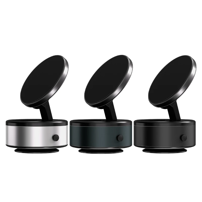 Car Phone Holder Stand Bracket 360 Degree Rotation with Vacuum Suction Foldable for Easy Storage Safe Driving Experience