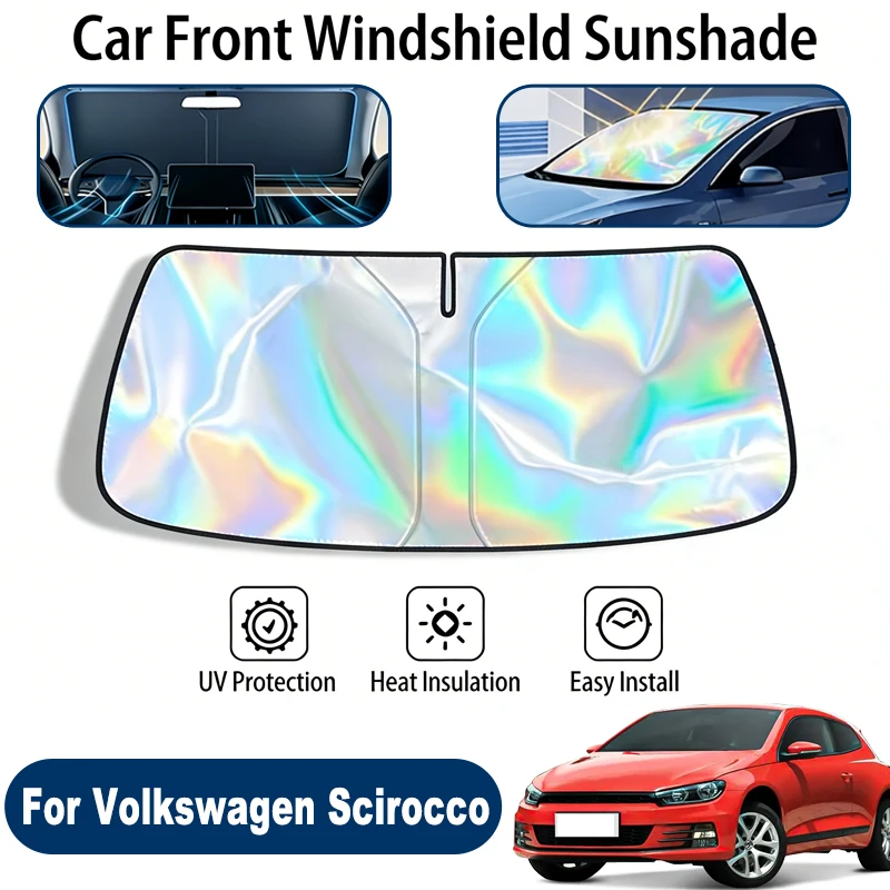 

Car Windshield Sun Shade UV Reflective Sun Visor Protection Cover For Volkswagen Scirocco 137 2008-2017