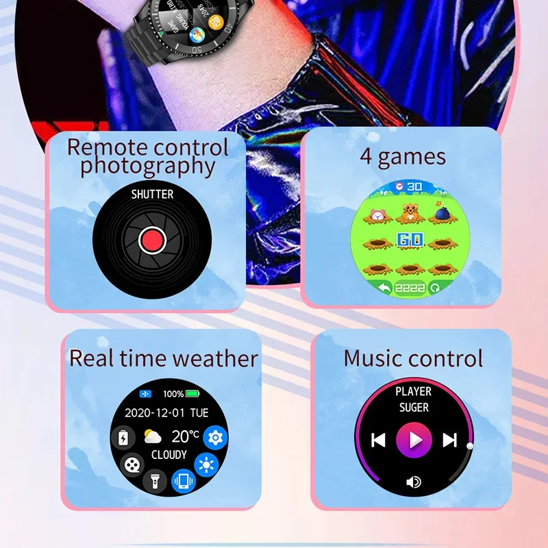 Outdoor TK17 Smart Watch robusto Smartwatch ibrido sport Fitness Tracker Smartwatch per la frequenza cardiaca della pressione sanguigna