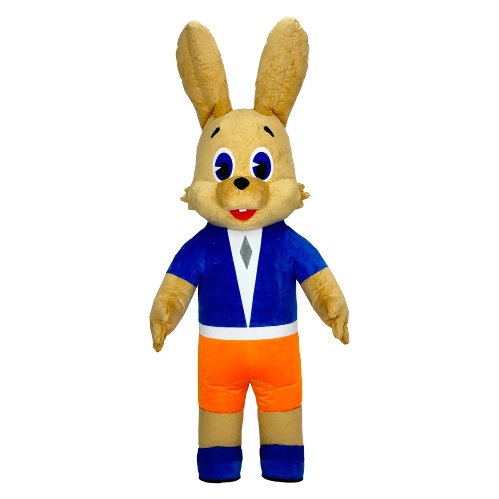 

Mr. Rabbit Inflatable Costume Mascot Adult Character Cosplay Animal Birthday Halloween Party Event Plush Set