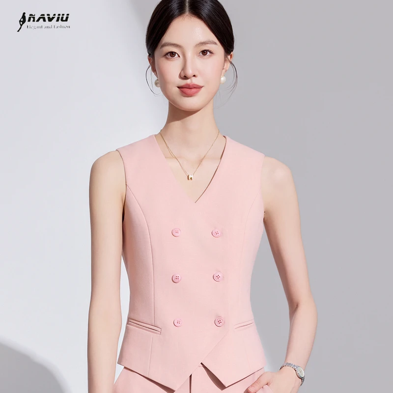

NAVIU женский жилет элегантный топ без рукавов с v-образным вырезом Slim Fit профессиональное офисное пальто куртка официальный жилет соответствующий элегантный