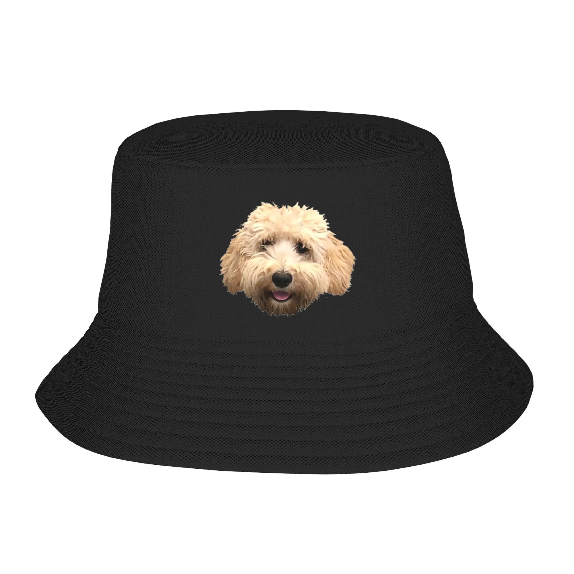 

Rosie the Goldendoodle Серая Панама Боб Шляпы Открытый Прохладный Осень Для Лето Пляжная Рыбалка Унисекс Рыбацкие Кепки