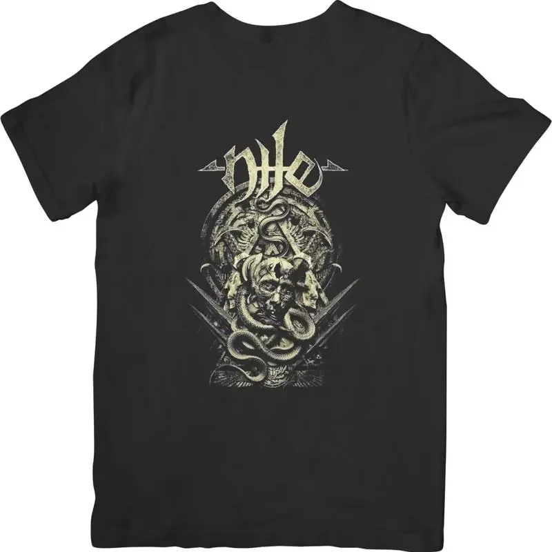 Nile Heavy metal Music Unisex Fit for Men & Women Quality Cotton TShirt Black