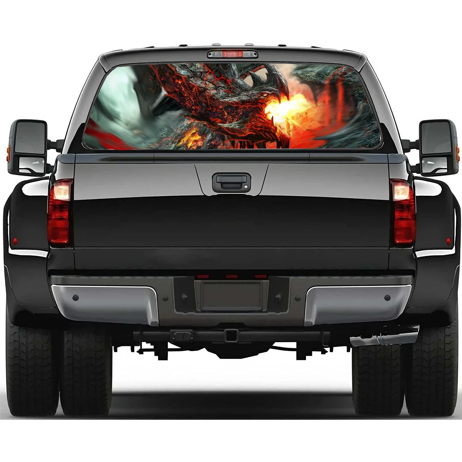 

dragon art animal Car Window Decal Sticker Graphic Decorative Truck Sticker Perforated Vinyl Universal Wrap Car Sticker