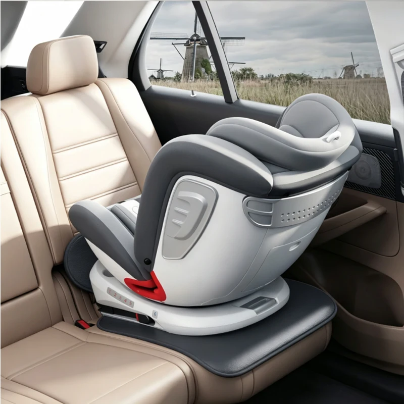 PU Leather Car Seat Protection Mat Universal Car Safety Seat Mat Car Seat Protector for Child Auto Security Rear Seat Covers