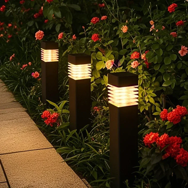 Solar Courtyard Garden Landscape Outdoor Lights Lawn Night Lights Home Yard Layout Waterproof Decorative Ground Plug Lights