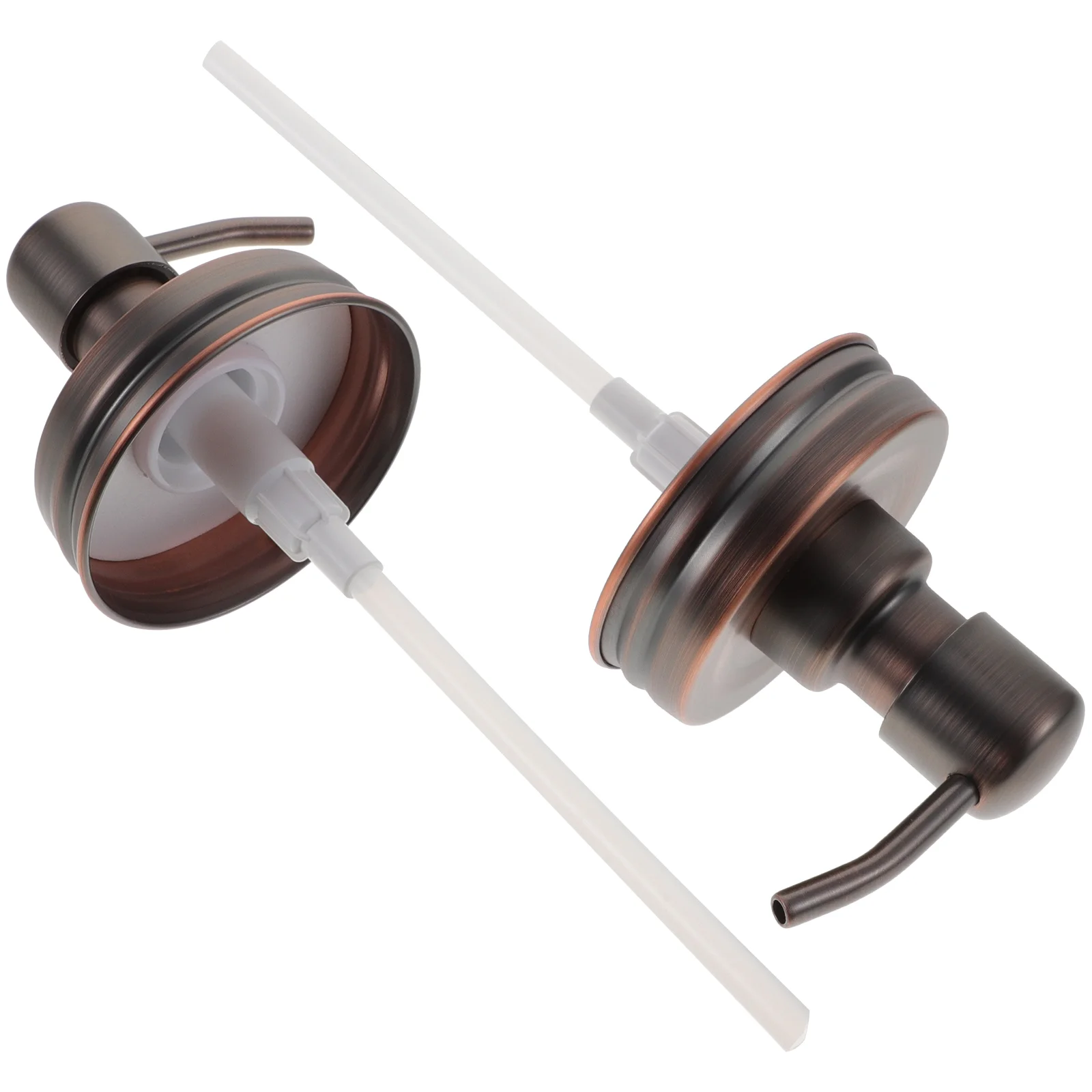 2 szt. Pokrywka słoika na mydło zraszacz dozownik szamponu przezroczysta pompa ze stali nierdzewnej 304