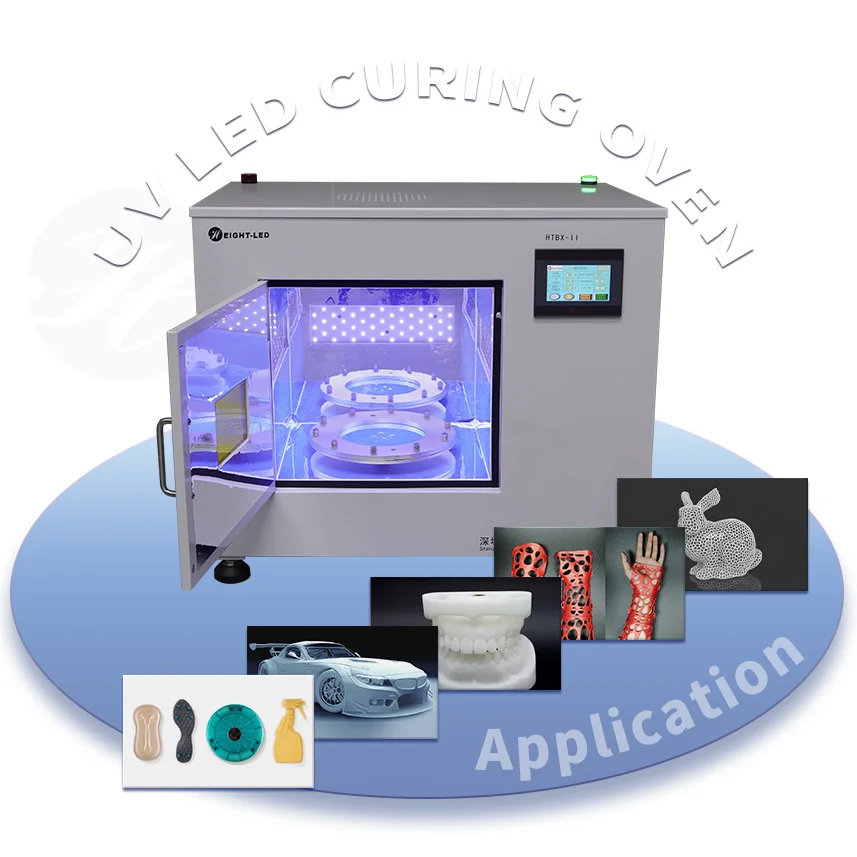 Shoes Jewelry UV Led Curing Oven for 3D Printing UV Resin Curing Box High Efficiency  395nm 405nm  UV LED Curing BOX 3D Printed