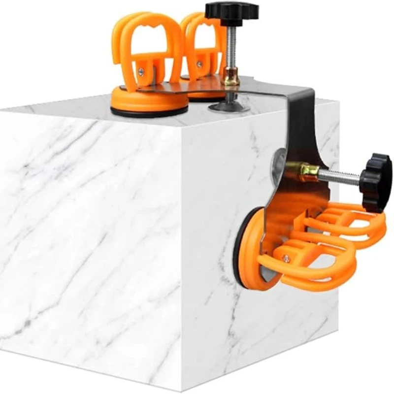 90度ストーンシームセッター-タイルレベリングデバイス-2または4つの吸盤で調整可能-壁タイルや岩盤用