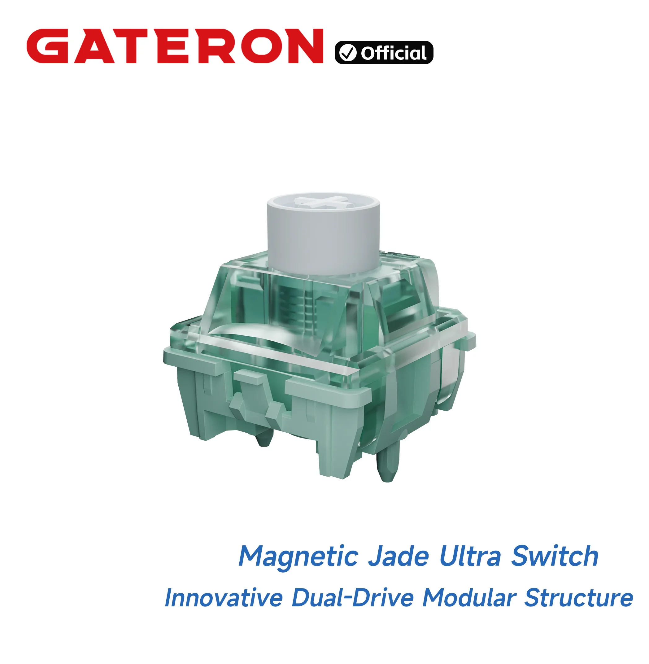 GATERON Magnetic Jade Ultra Switch, Linear, Freely Setting Pre-Travel, HE Hall Sensor Effect for Magnetic Keyboard Gaming Office