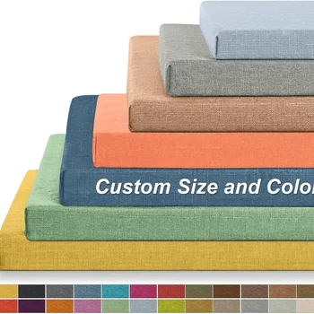 사용자 정의 크기 벤치 쿠션 실내 개인 맞춤 크기 좌석 두꺼운 쿠션 부드러운 거품 가구 쿠션 긴 의자 좌석 패드 쿠션 
