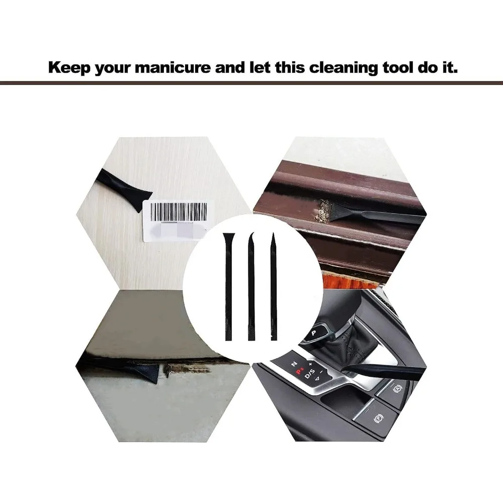 Plastic Scraper Multi-Purpose Non-Scratch Cleaning Tool Cleans Narrow Gaps Removes Stickers Labels Oil Stains Food & Dirt Easily