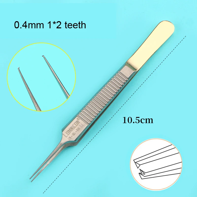 Beauty tweezers double eyelid surgery buried thread with hook fat Forceps tooth tweezers