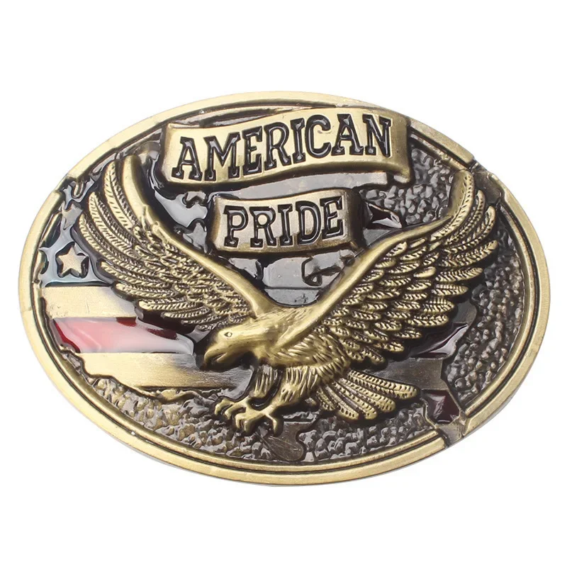 American Glory Belt Buckle for Man Eagle Pattern Waistband DIY