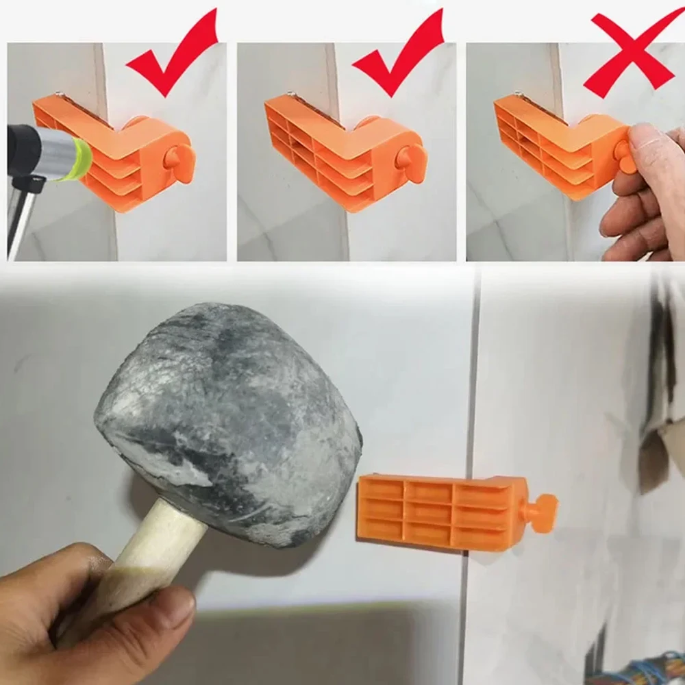 Sistema de nivelación de azulejos en ángulo macho, espaciadores de Clips con cinta para pared, suelo, fijación de cerámica, herramientas de