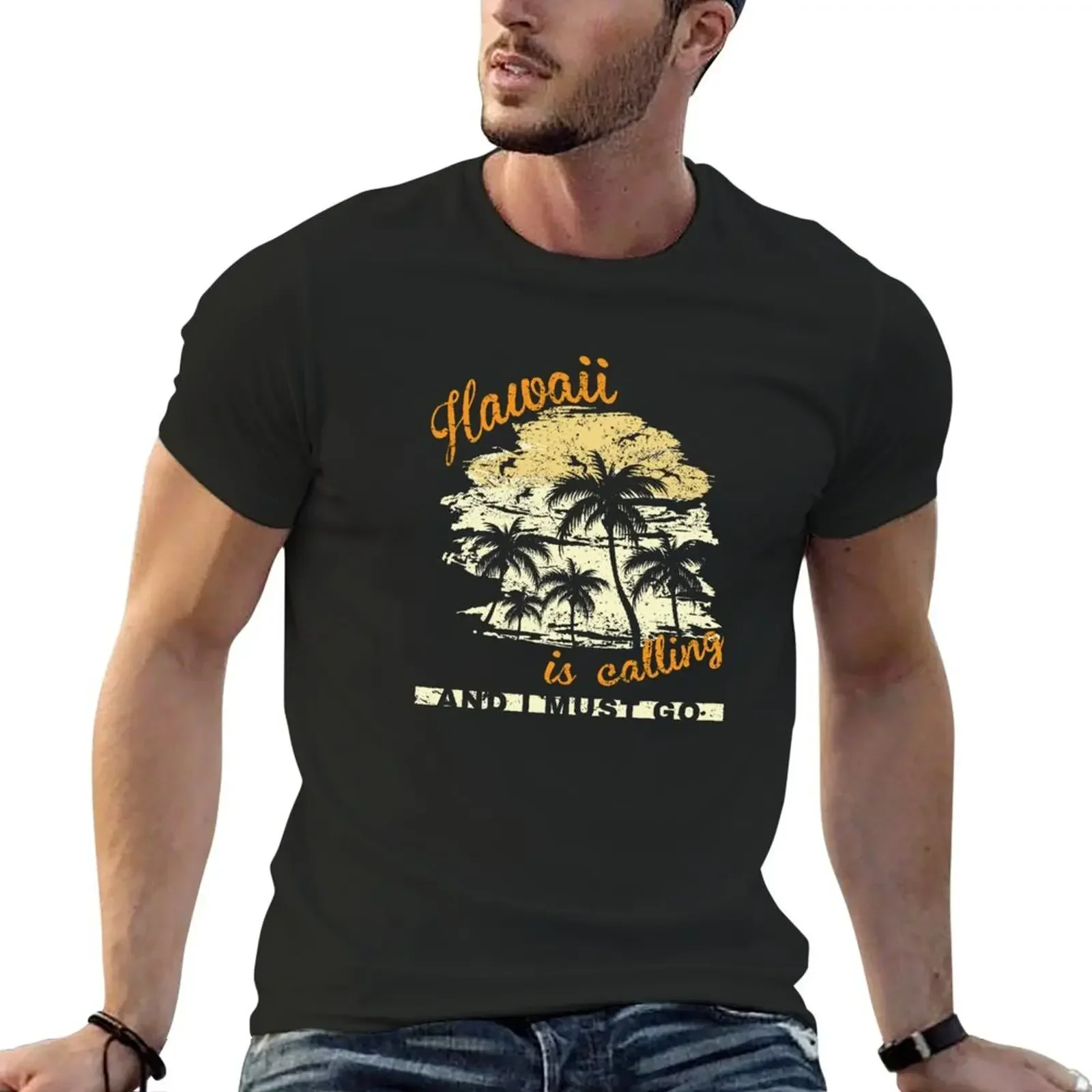 

Hawaii Is Calling And I Must Go T-Shirt Luxury man graphic shirts tee shirts for men