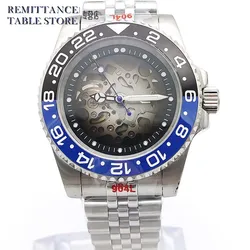 Men's Automatic Mechanical Watch, Gradient Colour Transparent Dial, Sapphire Glass, Water Resistant to 100m, Men's Fashion Watch