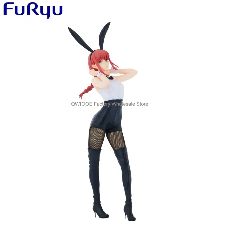 Furyu Bunnies เลื่อยโซ่30cm, หุ่นของเล่นอนิเมะสาวมาคิมะกระต่ายของแท้สำหรับเด็ก qwiooe dropshiping ไม่มีกล่อง