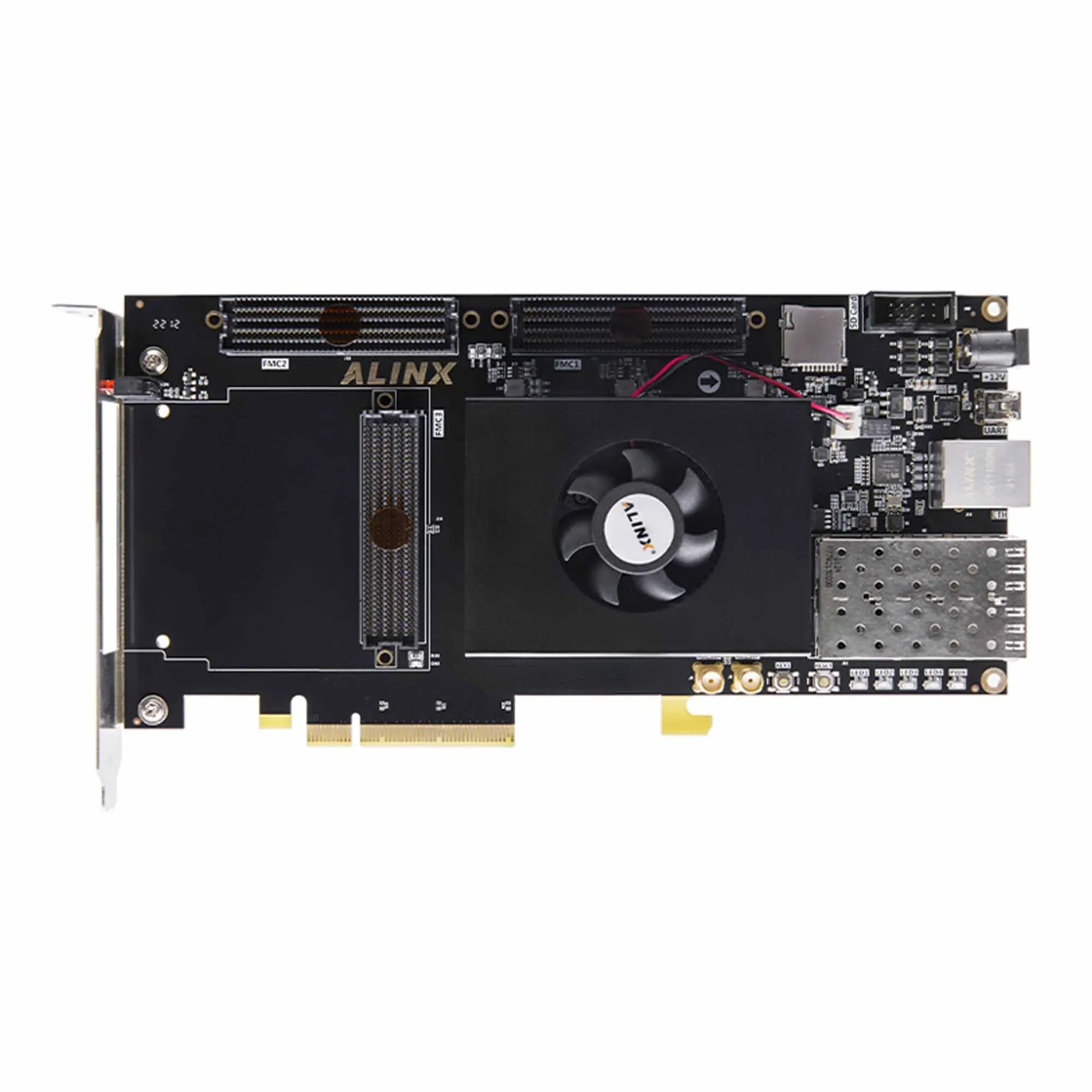 ALINX AXKU062: Placa de desarrollo Xilinx Kintex UltraScale XCKU060 PCIE 3,0 FPGA SFP FMP HPC LPC