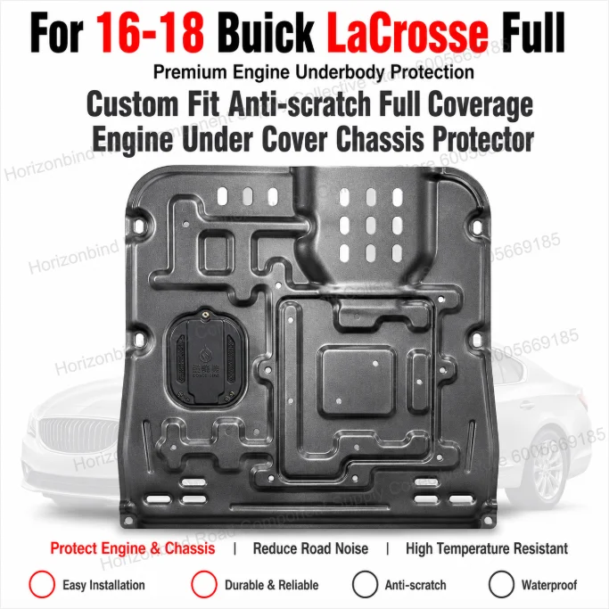 

Custom Fit Engine Skid Plate Under Engine Guard For 16-18 Buick LaCrosse Full Coverage Impact Resistance Chassis Protector