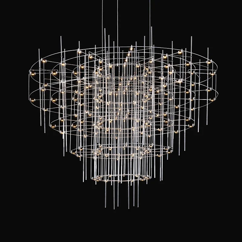 Living Room Pendant Lamp Restaurant Lamp Designer Creative Villa Hall Starry Sky Lamp Clothing Store Firefly Pendant Lamp