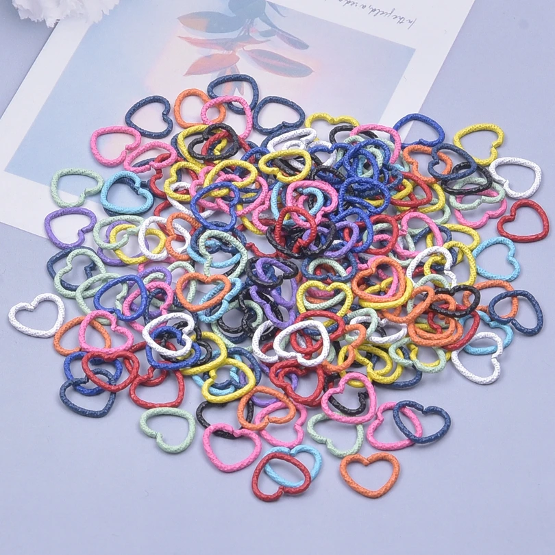 20/30/50Pcs Mixed Color Hollow Romantic Heart Charms кулон For Jewelry Wholesale Couple Love Pendant Colgantes Finding Bulk