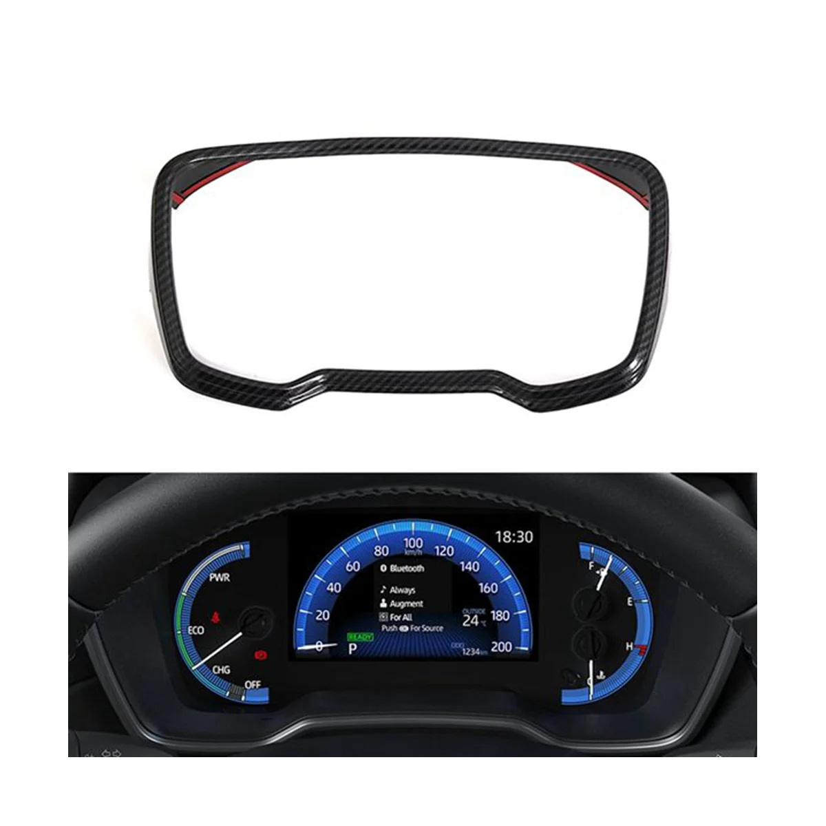 For XG10 2020 2021 Car Carbon Fiber Interior Dashboard Meter Display Trim Cover