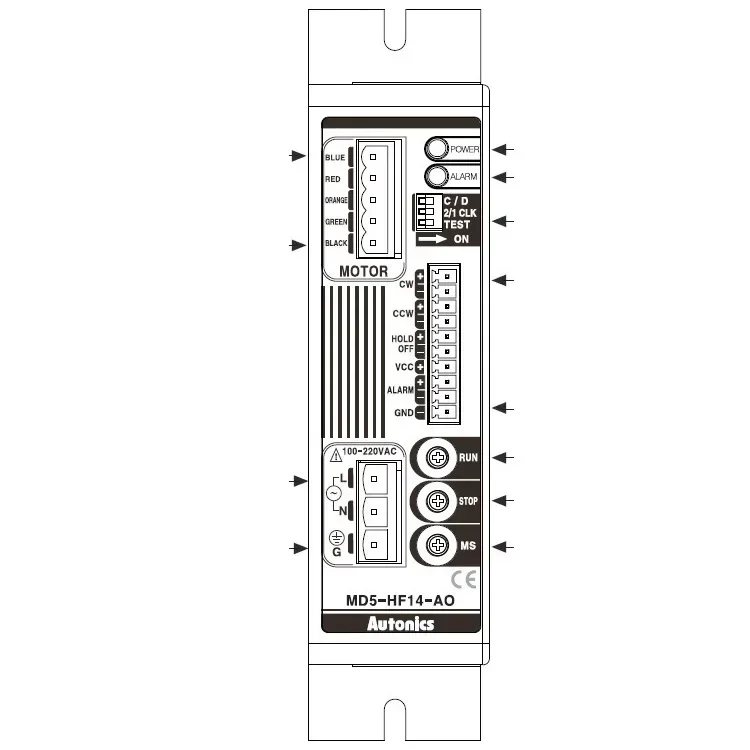 MD5-HF14-AO Autonics 5-Phase محرك متدرج سائق المحرك الكوري