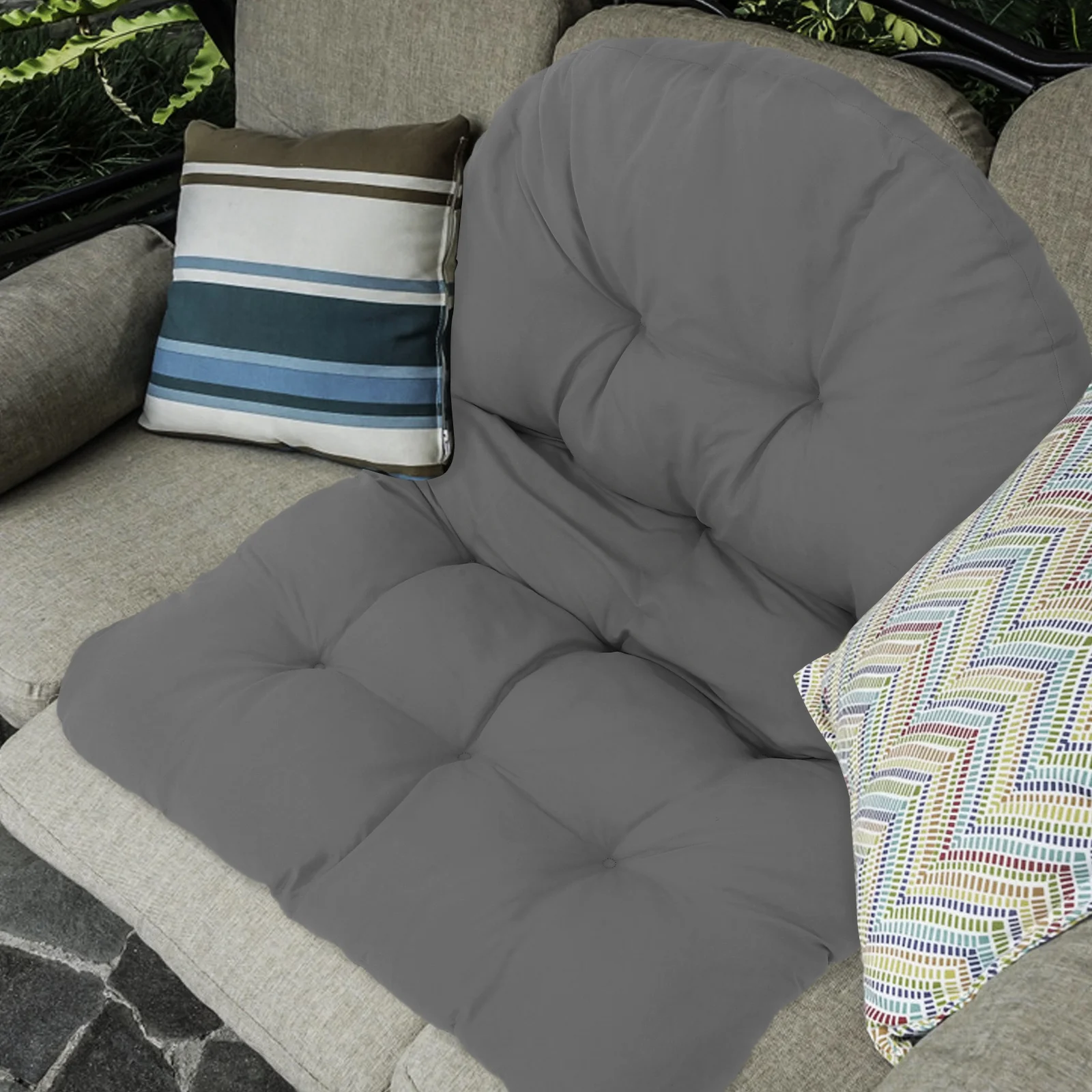 

Swing Egg Chair Cushion Thickened Outdoor Hammock Chair Cushion Elegant Garden Decor Easy Wash Garden Seat Pad