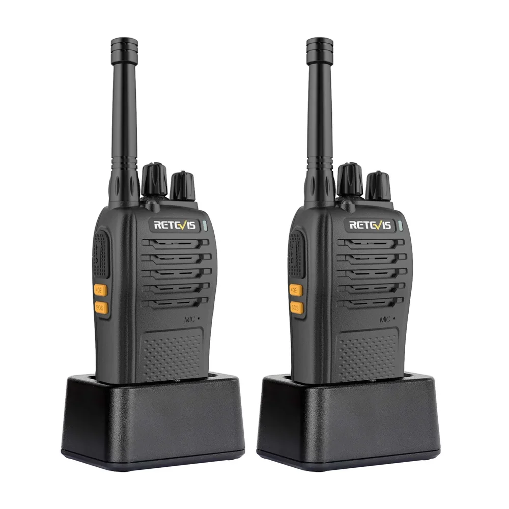 Retevis RB668 Walkie Talkie 2 Pcs Incluído Walkie-talkies Portáteis Carregamento Tipo C VOX Rádios bidirecionais para lojas de varejo