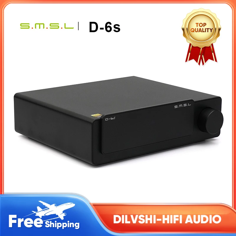 

SMSL D-6s D6s Hi-res Audio DAC ES9039Q2M MQA-CD MQA Full Decoding Bluetooth 5.1 LDAC USB Decoder XU316 4PCS High-end OPA1612