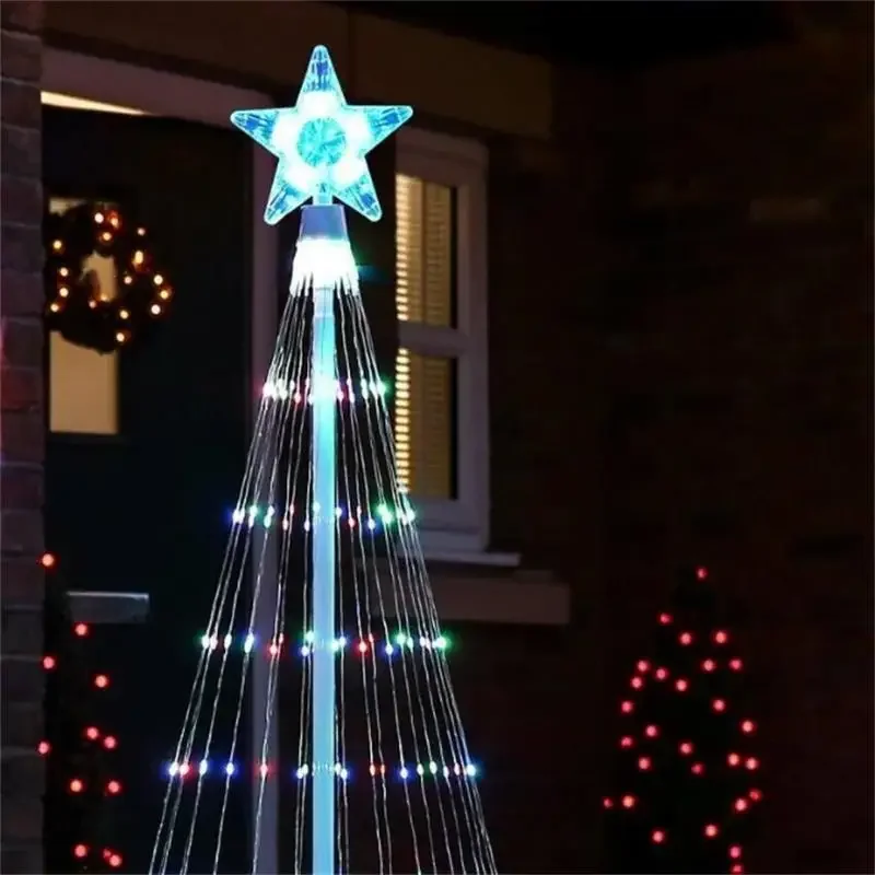 Christmas LED Light String Show Outdoor Christmas Tree Light Show Christmas Decorative Lights Outdoor Garden Decoration