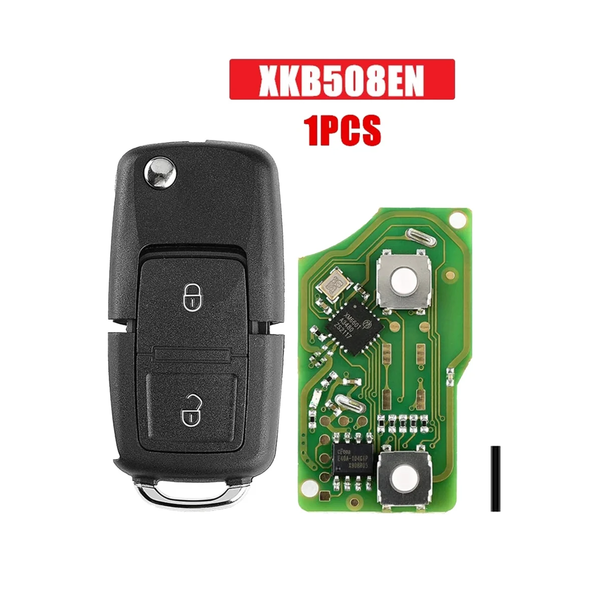 For Xhorse XKB508EN Wire Universal Remote Key 2 Button Fob for VW B5 Style for VVDI Key Tool