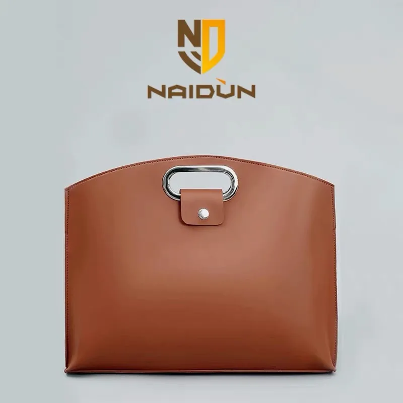 Notebook tablet handbag, leather material, large capacity easy-to-clean material