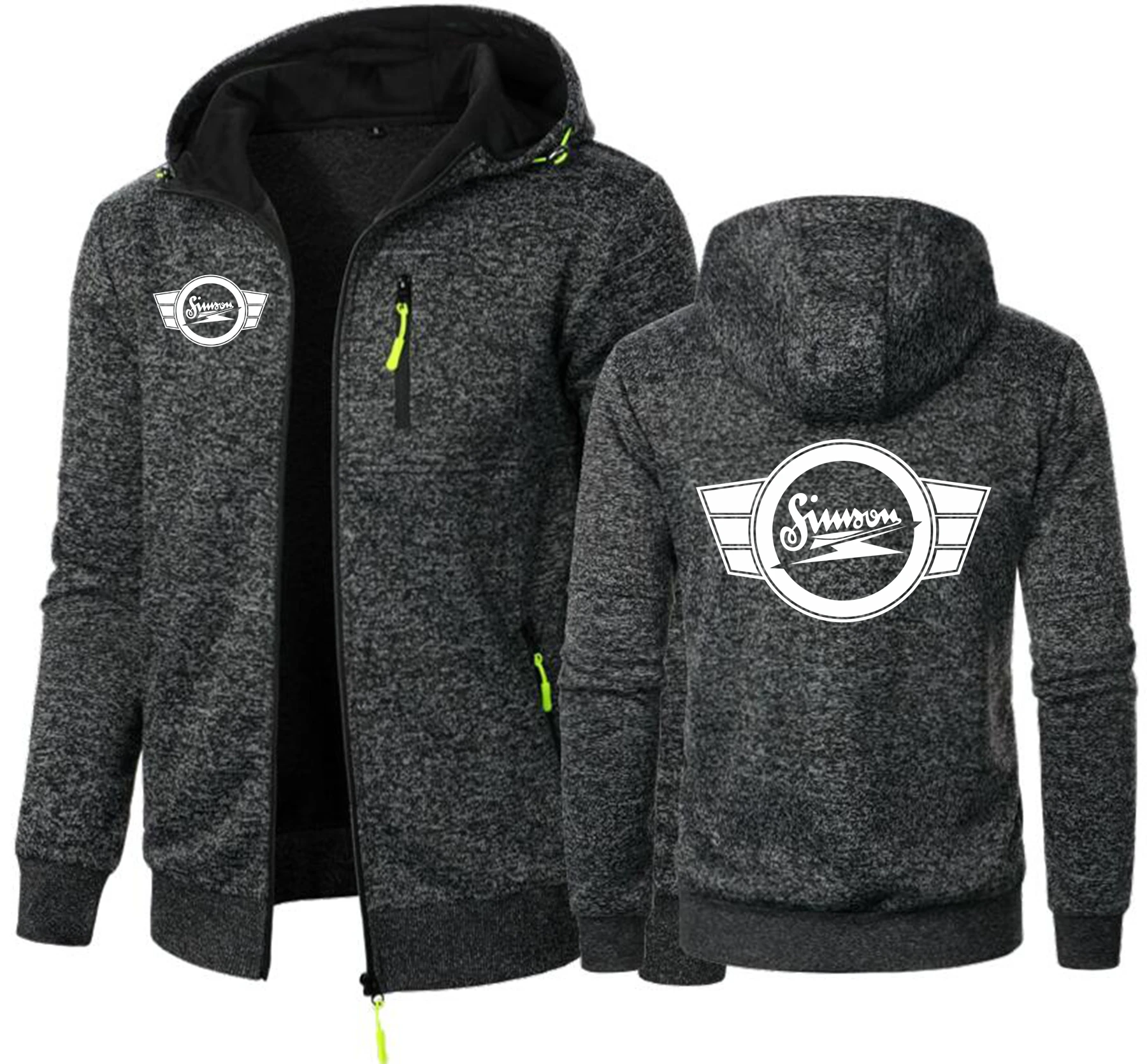 Simson Suhl Ddr Ifa Mz Etz Sr1 Sr2 Schwalbe S51 Waffenschmiede Ossi Мужские толстовки Свитер Жаккардовый флис Мужская толстовка с капюшоном