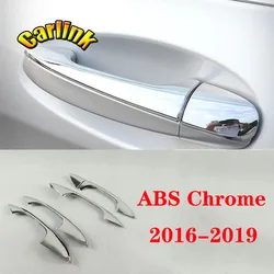 ABS Chrome For Mercedes Benz C E Class GLC W205 W213 C200 LHD Car door Handle protector Cover Trim Car Styling Accessories 5pcs