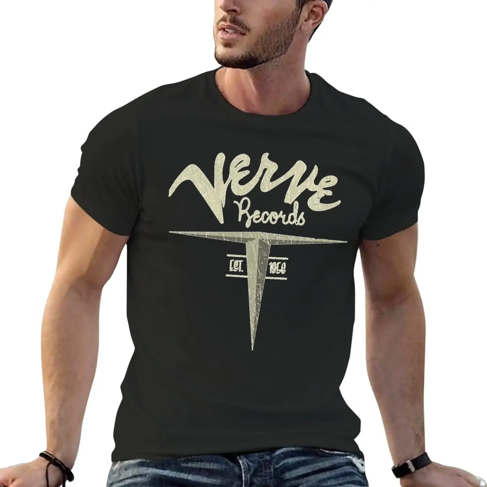 Verve Records 1956 T-shirt sweat customs design your own plain oversized t shirt men