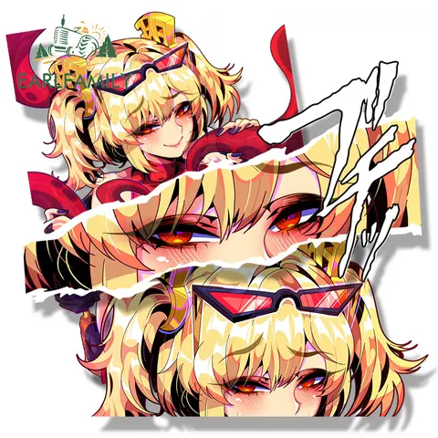 EARLFAMILY Tentakel Burnice Fanart Autoaufkleber Zenless Zone Zero Waifu Aufkleber JDM Tattoo Girl Graffiti Cartoon Peek NSFW Aufkleber
