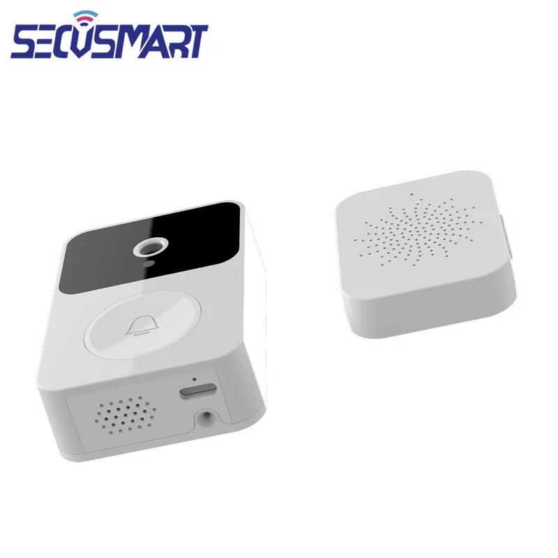 WiFi Video Doorbell Camera Smart Home Wireless Security Monitor Two Way Voice Function Built in Battery APP Remote Control