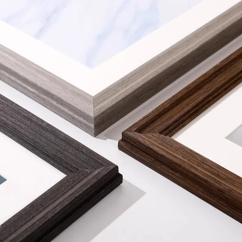 

Minimalist Photo Framing Solid Wood Picture Frame Light Luxury Designer Frames Creative Picture Frame Cornice Home Decoration